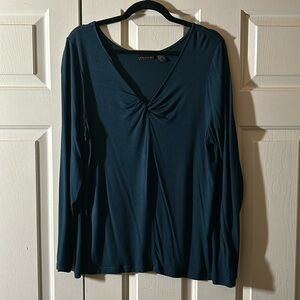 Tahari Blue Long Sleeve Shirt